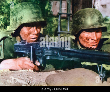 Die Brücke, Deutschland 1959, Regie: Bernhard Wicki, Monia: Folker Bohnet, Fritz Wepper Stockfoto