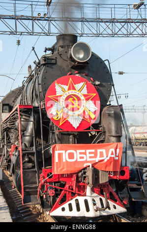 Details der Oldtimer Dampflokomotive Stockfoto