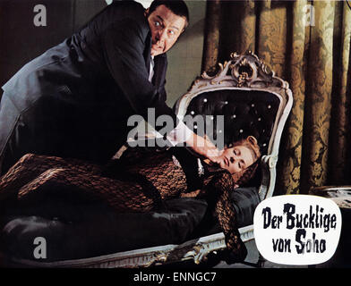 Der Bucklige von Soho, Deutschland 1966, Regie: Alfred Vohrer, Monia: Richard Haller, Jutta Simon (?) Stockfoto