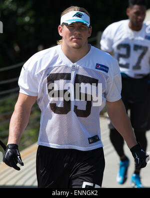 Charlotte, NC, USA. 08th May, 2015. NFL Carolina Panthers held Rookie  MINICAMP on May 8, 2015 at Panthers Practice Field Charlotte NC. Defensive  Tackle number 62 Terry Redden. Scott D Stivason/Cal Sport