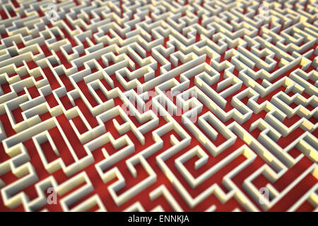 Endloses Labyrinth Hintergrund Stockfoto