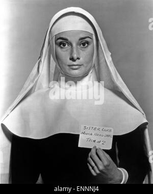 Die Nonne Geschichte, aka Geschichte Einer Henny, USA, 59, Regie: Fred Zinnemann, Monia: Audrey Hepburn, Stockfoto