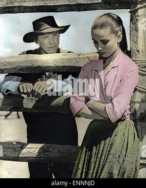 Die Unforgiven aka Raibu Mann Nicht entwirft, USA, 1960, Regie: John Huston, Monia: Burt Lancaster, Audrey Hepburn Stockfoto