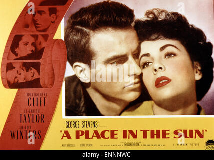 Ein Platz an der Sonne, auch bekannt als Ein Platz der Sonne, USA 1951, Regie: George Stevens, Monia: Montgomery Clift, Elizabeth Taylo Stockfoto