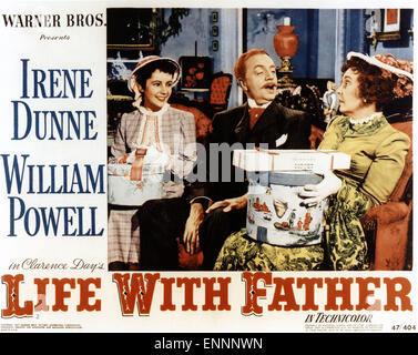 Leben mit Vater, auch bekannt als Unser Leben Mit Vater, USA, 1947, Regie: Michael Curtiz; Monia: William Powell, Elizabeth Taylor, Zas Stockfoto