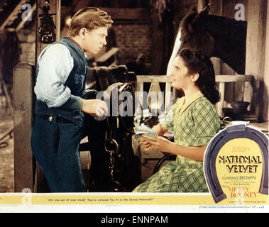 National Velvet, auch bekannt als Kleines Mädchen, großes Herz, USA, 1944, Regie: Clarence Brown, Monia: Elizabeth Taylor, Mickey Rooney Stockfoto