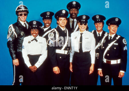 Polizei-Akademie, aka: Police Academy - Dümmer als Die Polizei Erlaubt, USA 1984, Regie: Hugh Wilson, Gruppenfoto Mit Steve Gutten Stockfoto