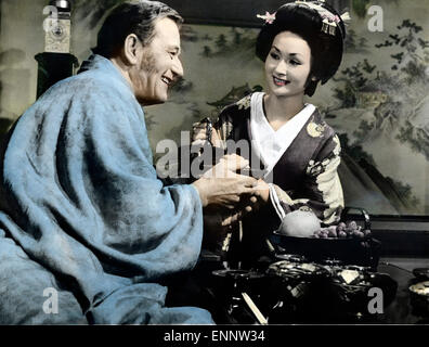 Der Barbar und die Geisha, USA 1958, auch bekannt als: Der Barbar Und Die Geisha, Regie: John Huston, Monia: John Wayne, Eiko Ando, u Stockfoto