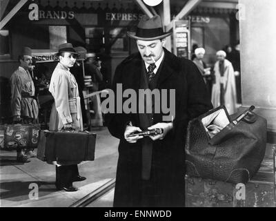 Hintergrund in Gefahr, USA 1943, auch bekannt als Spion Im Orientexpress, Regie: Raoul Walsh, Darsteller:Daniel Ocko, George Raft Stockfoto