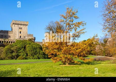 Penrhyn Castle ein Landhaus, Llandegai, Bangor, Gwynedd, Nordwales, Vereinigtes Königreich, Europa. Stockfoto