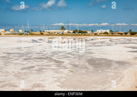 Ses Salines Formentera Saline Horizont Balearen Stockfoto