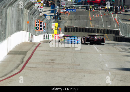 Bremse-Zone für den Long Beach Grand Prix 9 abbiegen. Stockfoto