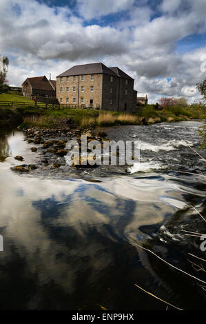 Heatherslaw Mühle am Fluss bis. Stockfoto