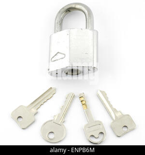 viele wichtige isoliert auf weißem Hintergrund Stockfoto