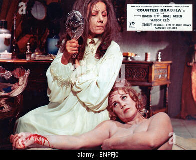 Countess Dracula, aka: Comtesse des Grauens, Großbritannien 1971, Regie: Peter Sasdy, Monia: Ingrid Pitt (links),-?- Stockfoto