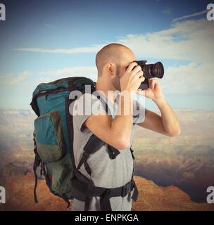 Explorer Landschaften fotografieren Stockfoto