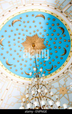 In das Innere des Gebäudes in der Stadt Orenburg. Die Karawanserei wurde an der Grenze zwischen Europa und Asi gebaut. Stockfoto