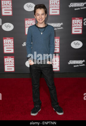 Prominenz besucht Premiere von Disneys "Big Hero 6" am El Capitan Theatre.  Mitwirkende: Hayden Byerly wo: Los Angeles, California, Vereinigte Staaten von Amerika bei: 5. November 2014 Stockfoto