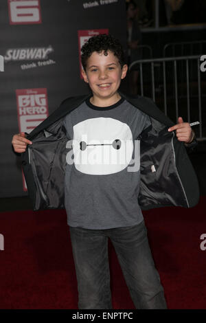 Prominenz besucht Premiere von Disneys "Big Hero 6" am El Capitan Theatre.  Mitwirkende: Jadon Sand wo: Los Angeles, California, Vereinigte Staaten von Amerika bei: 5. November 2014 Stockfoto