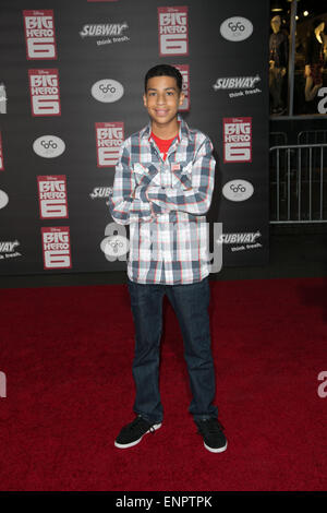 Prominenz besucht Premiere von Disneys "Big Hero 6" am El Capitan Theatre.  Mitwirkende: Marcus Scribner Where: Los Angeles, California, Vereinigte Staaten von Amerika bei: 5. November 2014 Stockfoto