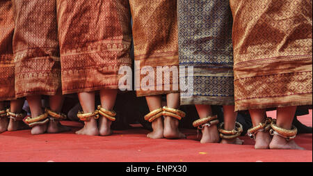 Khmer traditionelle Tänzer in Angkor Wat, Siem Reap, Kambodscha Stockfoto