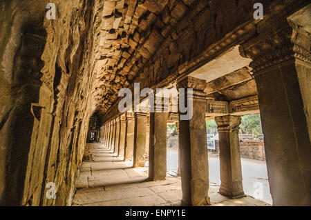 Der schöne Tempel Ta Prohm in Siem Reap, Kambodscha Stockfoto