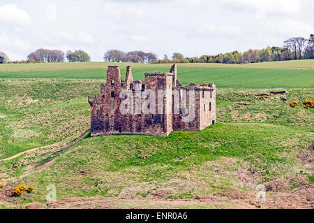 Crichton Burgruine südlich von Edinburgh in Schottland Midlothian Stockfoto