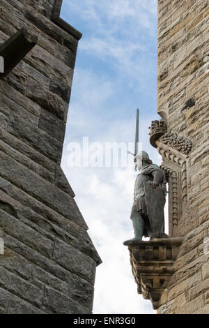 Statue von William Wallace auf das National Wallace Monument Stockfoto