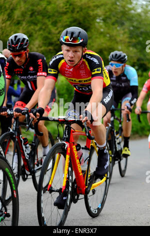 Wiltshire, UK. 10. Mai 2015. Team Wiggins ist eines der elf Pro-cycling Teams Rennen durch South Wiltshire heute (Sonntag, 10. Mai). Bildnachweis: Paul Chambers/Alamy Live-Nachrichten Stockfoto