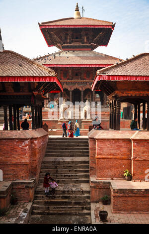 Hindu-Tempel in historischen Durbar Square in Patan, Kathmandu, Nepal Stockfoto