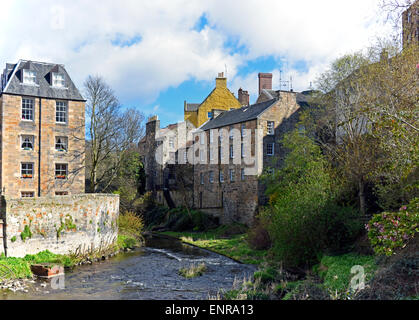 Das Wasser von Leith. Dean Village, Edinburgh, Schottland, Vereinigtes Königreich, Europa. Stockfoto