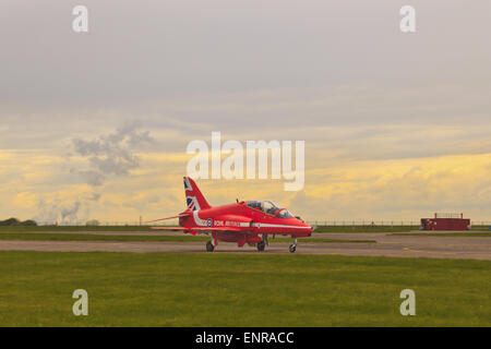 Rote Pfeile Display an RAF Scampton am Veterans Day Stockfoto