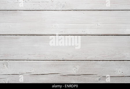 Weiße strukturierte Holzbrett Hintergrund. Horizontale. Stockfoto