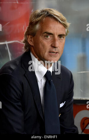 Rom, Italien. 10. Mai 2015. Serie A Fußball. Lazio gegen Inter Mailand. Inter Milan-Manager Roberto Mancini Credit: Action Plus Sport/Alamy Live News Stockfoto