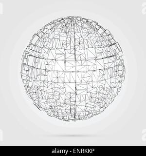 3D-Konzept Vektorgrafik. Stock Vektor