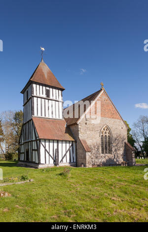 St. Peterskirche, Pirton, Worcestershire UK alten unter Denkmalschutz. Stockfoto