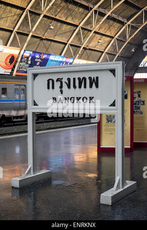 Bangkok-Bahnhof (Hua Lamphong Station) Stockfoto