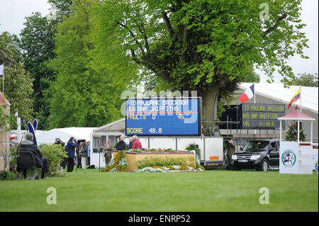 Badminton, UK. 10. Mai 2015. Mitsubishi Motors Badminton Horse Trials 2015. Badminton, England. Rolex Grand Slam-Turnier und ein Teil der FEI-Serie 4 Sterne. Finaltag in der Endphase - Springturnier Credit: Julie Badrick/Alamy Live News Stockfoto