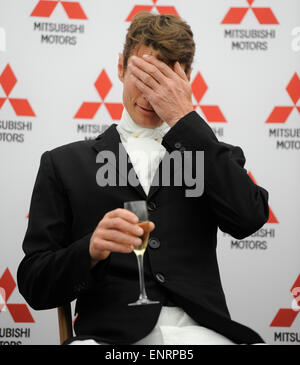 Badminton, UK. 10. Mai 2015. Mitsubishi Motors Badminton Horse Trials 2015.  Badminton, England. Sieger William Fox-Pitt GBR Credit: Julie Badrick/Alamy Live-Nachrichten Stockfoto