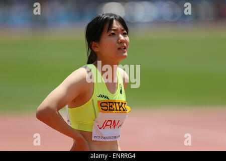 Kawasaki, Frauen-4100mR Todoroki Stadium, Kanagawa, Japan. 10. Mai 2015. Anna Doi (JPN) Leichtathletik: IAAF World Challenge Seiko Golden Grand Prix in Kawasaki, Frauen-4100mR Todoroki Stadium, Kanagawa, Japan. Bildnachweis: YUTAKA/AFLO SPORT/Alamy Live-Nachrichten Stockfoto