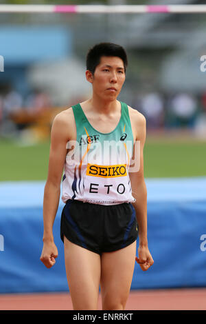 Kawasaki, Herren hoch springen Todoroki Stadium, Kanagawa, Japan. 10. Mai 2015. Takashi Eto Athletik: IAAF World Challenge Seiko Golden Grand Prix in Kawasaki, Hochsprung Todoroki Stadium, Kanagawa, Japan. Bildnachweis: YUTAKA/AFLO SPORT/Alamy Live-Nachrichten Stockfoto