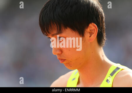 Kawasaki, Herren hoch springen Todoroki Stadium, Kanagawa, Japan. 10. Mai 2015. Naoto Tobe Leichtathletik: IAAF World Challenge Seiko Golden Grand Prix in Kawasaki, Hochsprung Todoroki Stadium, Kanagawa, Japan. Bildnachweis: YUTAKA/AFLO SPORT/Alamy Live-Nachrichten Stockfoto