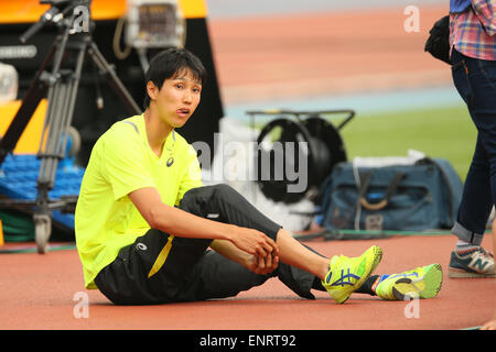 Kawasaki, Herren hoch springen Todoroki Stadium, Kanagawa, Japan. 10. Mai 2015. Naoto Tobe Leichtathletik: IAAF World Challenge Seiko Golden Grand Prix in Kawasaki, Hochsprung Todoroki Stadium, Kanagawa, Japan. Bildnachweis: YUTAKA/AFLO SPORT/Alamy Live-Nachrichten Stockfoto