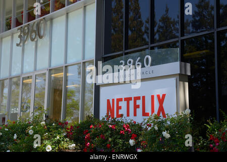 Ein Netflix-Büro in Santa Clara, Silicon Valley, Kalifornien Stockfoto