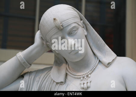 Kleopatra (69-30 v. Chr.). Königin von Ägypten. Statue von William Wetmore Geschichte (American, 1819-1895). Meditation über ihren Selbstmord. Stockfoto