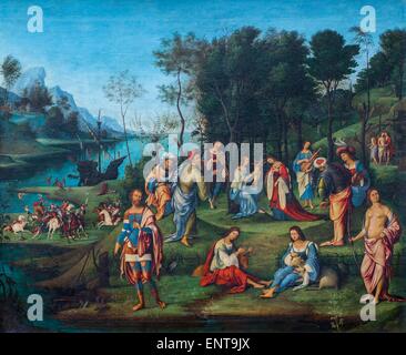 Allegorie der Isabella d ' Este Gericht auch genannt die Krönung von Isabella d ' Este 26.09.2013 - Sammlung des 16. Jahrhunderts Stockfoto