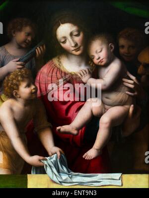 Der Schlaf des Jesuskindes 26.09.2013 - Sammlung des 16. Jahrhunderts Stockfoto