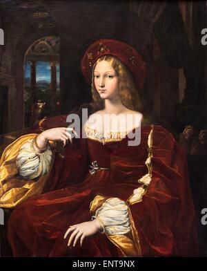 Porträt von Dona Isabel de Requesens, Vize-königlich von Neapel 26.09.2013 - Sammlung des 16. Jahrhunderts Stockfoto