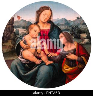 Mystischen Vermählung der Heiligen Katharina von Alexandria 25.10.2013 - Sammlung des 16. Jahrhunderts Stockfoto