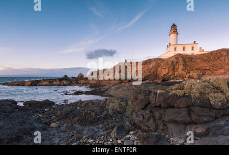 Turnberry Leuchtturm, South Ayrshire, Schottland, UK in der Abenddämmerung Stockfoto